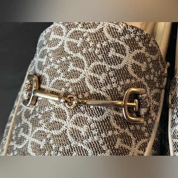 S57. NEW SAM EDELMAN LORAINE BIT LOAFER BEIGE JACQUARD 5M/EU35 - Picture 6 of 11